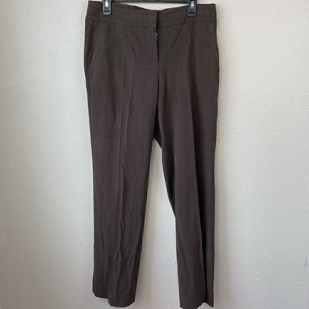 Pre-Owned Sharagano Womens Brown Slacks Size 10